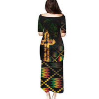 Happy Meskel Celebration Puletasi Cross Fire And Lion Flag Color - Wonder Print Shop