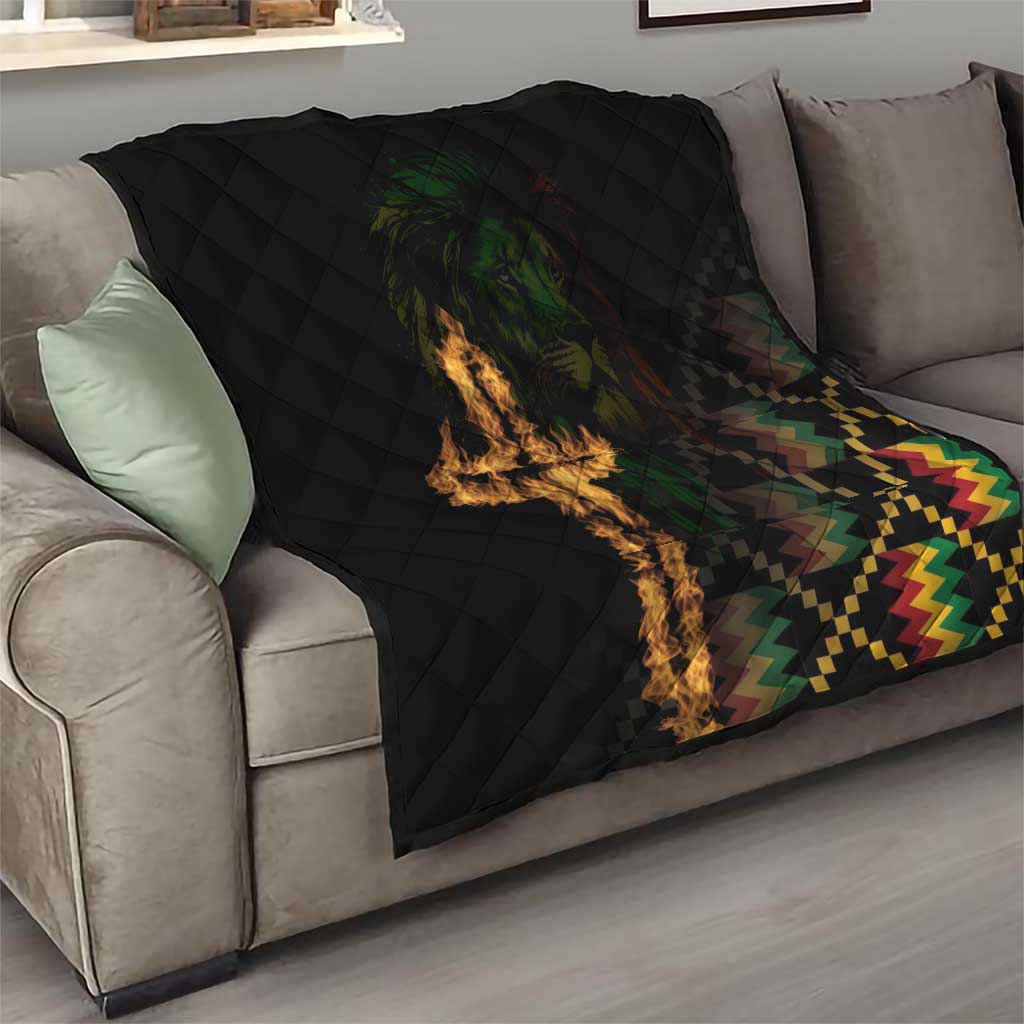 Happy Meskel Celebration Quilt Cross Fire And Lion Flag Color - Wonder Print Shop