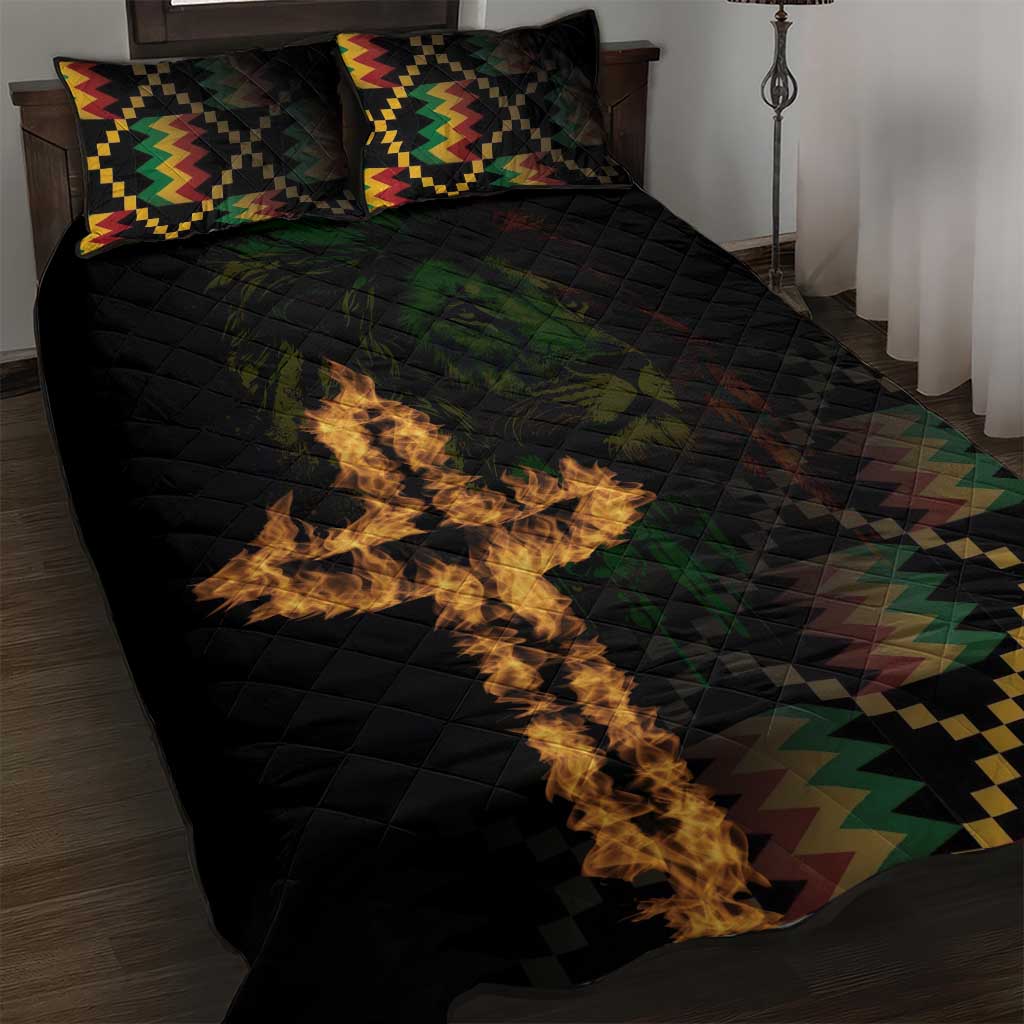 Happy Meskel Celebration Quilt Bed Set Cross Fire And Lion Flag Color - Wonder Print Shop