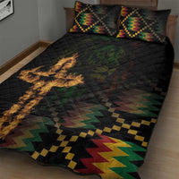 Happy Meskel Celebration Quilt Bed Set Cross Fire And Lion Flag Color - Wonder Print Shop