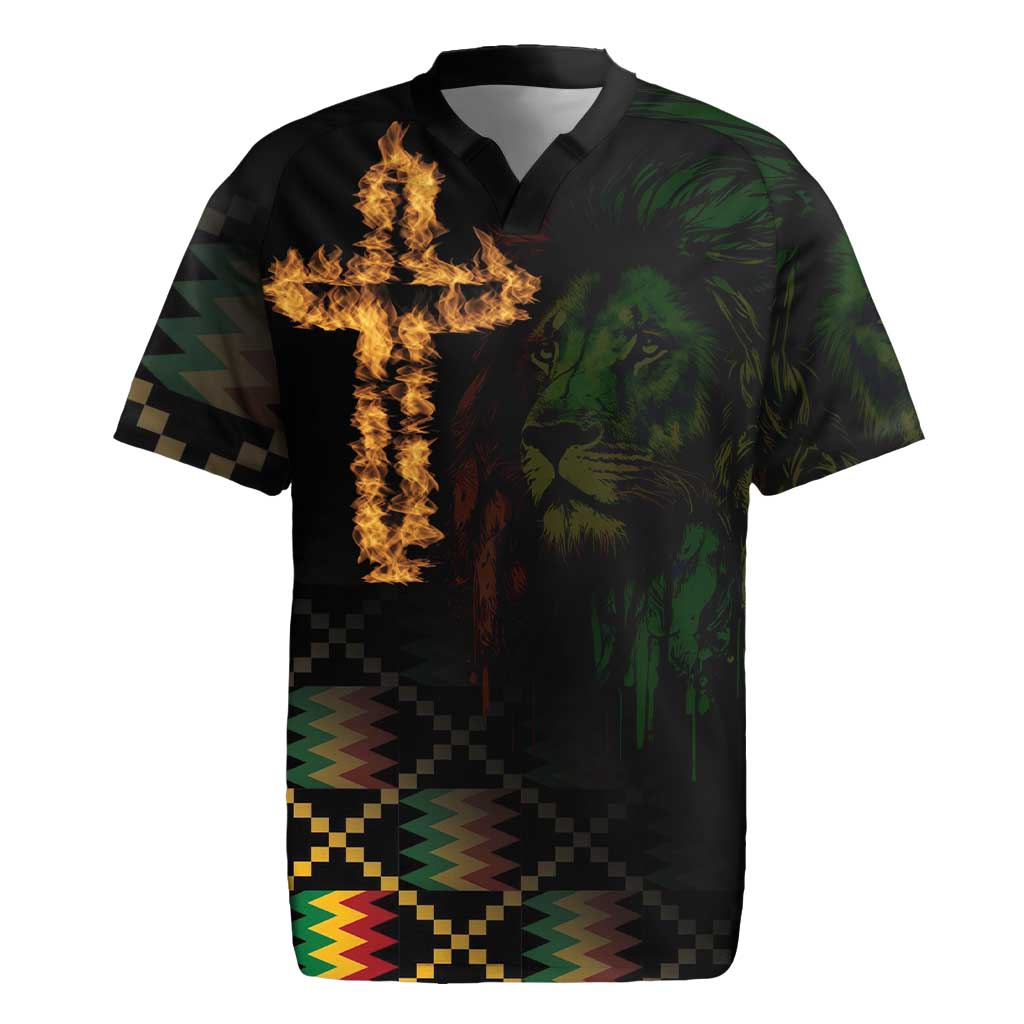 Happy Meskel Celebration Rugby Jersey Cross Fire And Lion Flag Color - Wonder Print Shop