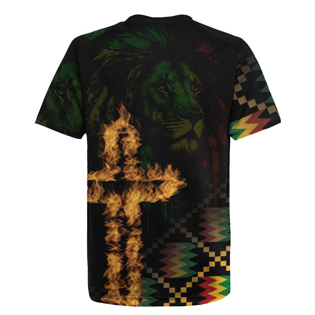 Happy Meskel Celebration Rugby Jersey Cross Fire And Lion Flag Color - Wonder Print Shop
