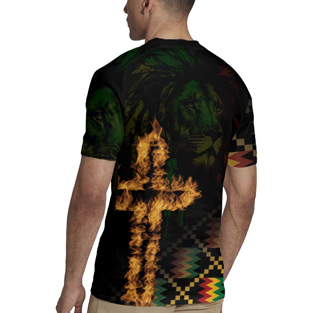 Happy Meskel Celebration Rugby Jersey Cross Fire And Lion Flag Color - Wonder Print Shop
