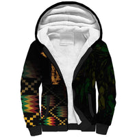 Happy Meskel Celebration Sherpa Hoodie Cross Fire And Lion Flag Color - Wonder Print Shop