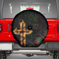 Happy Meskel Celebration Spare Tire Cover Cross Fire And Lion Flag Color - Wonder Print Shop
