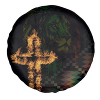 Happy Meskel Celebration Spare Tire Cover Cross Fire And Lion Flag Color - Wonder Print Shop