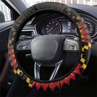 Happy Meskel Celebration Steering Wheel Cover Cross Fire And Lion Flag Color - Wonder Print Shop