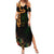 Happy Meskel Celebration Summer Maxi Dress Cross Fire And Lion Flag Color - Wonder Print Shop