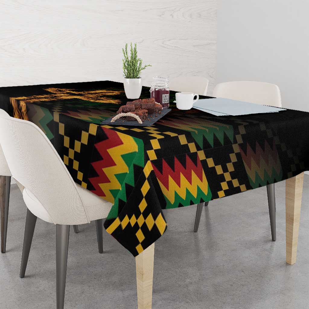 Happy Meskel Celebration Tablecloth Cross Fire And Lion Flag Color - Wonder Print Shop