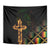Happy Meskel Celebration Tapestry Cross Fire And Lion Flag Color - Wonder Print Shop