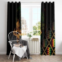 Happy Meskel Celebration Window Curtain Cross Fire And Lion Flag Color - Wonder Print Shop