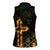 Happy Meskel Celebration Women Sleeveless Polo Shirt Cross Fire And Lion Flag Color - Wonder Print Shop
