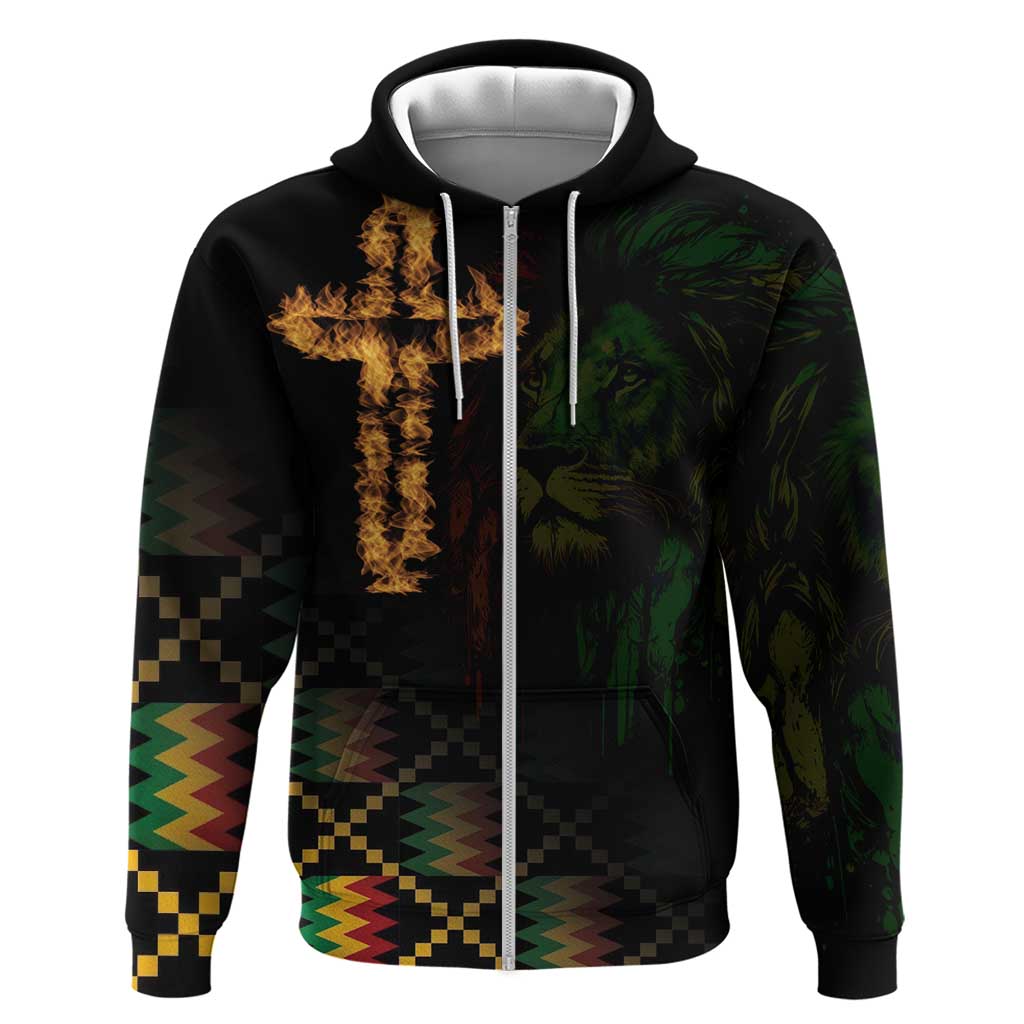 Happy Meskel Celebration Zip Hoodie Cross Fire And Lion Flag Color - Wonder Print Shop
