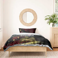 Meskel Ethiopia Bedding Set Lion Of Judah With Grunge Patterns - Wonder Print Shop