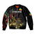 Meskel Ethiopia Bomber Jacket Lion Of Judah With Grunge Patterns - Wonder Print Shop