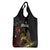 Meskel Ethiopia Grocery Bag Lion Of Judah With Grunge Patterns