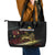 Meskel Ethiopia Leather Tote Bag Lion Of Judah With Grunge Patterns - Wonder Print Shop