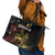 Meskel Ethiopia Leather Tote Bag Lion Of Judah With Grunge Patterns - Wonder Print Shop
