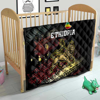 Meskel Ethiopia Quilt Lion Of Judah With Grunge Patterns - Wonder Print Shop
