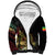 Meskel Ethiopia Sherpa Hoodie Lion Of Judah With Grunge Patterns - Wonder Print Shop