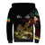 Meskel Ethiopia Sherpa Hoodie Lion Of Judah With Grunge Patterns - Wonder Print Shop