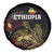 Meskel Ethiopia Spare Tire Cover Lion Of Judah With Grunge Patterns - Wonder Print Shop