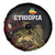 Meskel Ethiopia Spare Tire Cover Lion Of Judah With Grunge Patterns - Wonder Print Shop