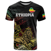 Meskel Ethiopia T Shirt Lion Of Judah With Grunge Patterns - Wonder Print Shop
