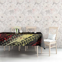 Meskel Ethiopia Tablecloth Lion Of Judah With Grunge Patterns - Wonder Print Shop