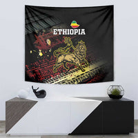 Meskel Ethiopia Tapestry Lion Of Judah With Grunge Patterns - Wonder Print Shop