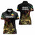 Meskel Ethiopia Women Polo Shirt Lion Of Judah With Grunge Patterns - Wonder Print Shop