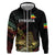 Meskel Ethiopia Zip Hoodie Lion Of Judah With Grunge Patterns - Wonder Print Shop