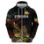 Meskel Ethiopia Zip Hoodie Lion Of Judah With Grunge Patterns - Wonder Print Shop