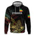 Meskel Ethiopia Zip Hoodie Lion Of Judah With Grunge Patterns - Wonder Print Shop
