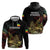 Meskel Ethiopia Zip Hoodie Lion Of Judah With Grunge Patterns - Wonder Print Shop