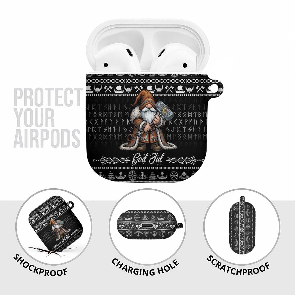 Viking Gnome Christmas AirPods Case Nordic Xmas Spirit Pattern - Wonder Print Shop