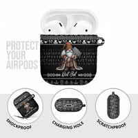 Viking Gnome Christmas AirPods Case Nordic Xmas Spirit Pattern - Wonder Print Shop