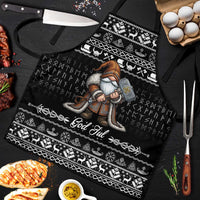 Viking Gnome Christmas Apron Nordic Xmas Spirit Pattern - Wonder Print Shop