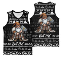 Viking Gnome Christmas Basketball Jersey Nordic Xmas Spirit Pattern - Wonder Print Shop