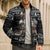 Viking Gnome Christmas Bomber Puffer Jacket Nordic Xmas Spirit Pattern - Wonder Print Shop