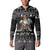 Viking Gnome Christmas Button Sweatshirt Nordic Xmas Spirit Pattern - Wonder Print Shop