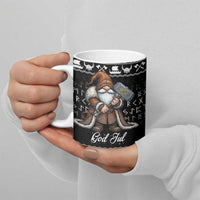 Viking Gnome Christmas Ceramic Mug Nordic Xmas Spirit Pattern - Wonder Print Shop