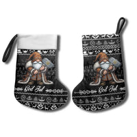 Viking Gnome Christmas Stocking Nordic Xmas Spirit Pattern - Wonder Print Shop