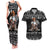 Viking Gnome Christmas Couples Matching Tank Maxi Dress and Hawaiian Shirt Nordic Xmas Spirit Pattern - Wonder Print Shop