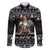 Viking Gnome Christmas Family Matching Long Sleeve Bodycon Dress and Hawaiian Shirt Nordic Xmas Spirit Pattern - Wonder Print Shop
