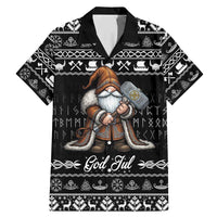 Viking Gnome Christmas Family Matching Mermaid Dress and Hawaiian Shirt Nordic Xmas Spirit Pattern - Wonder Print Shop