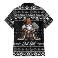 Viking Gnome Christmas Family Matching Mermaid Dress and Hawaiian Shirt Nordic Xmas Spirit Pattern - Wonder Print Shop