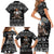 Viking Gnome Christmas Family Matching Short Sleeve Bodycon Dress and Hawaiian Shirt Nordic Xmas Spirit Pattern - Wonder Print Shop
