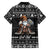 Viking Gnome Christmas Family Matching Short Sleeve Bodycon Dress and Hawaiian Shirt Nordic Xmas Spirit Pattern - Wonder Print Shop