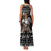 Viking Gnome Christmas Family Matching Tank Maxi Dress and Hawaiian Shirt Nordic Xmas Spirit Pattern - Wonder Print Shop